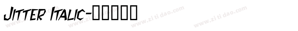 Jitter Italic字体转换